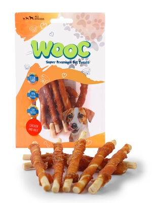 Wooc Chicken & Milk Stick Tavuk Etli ve Sütlü Köpek Ödülü 80 Gr Wooc Chicken & Milk Stick Tavuk Etli ve Sütlü Köpek Ödülü 80 Gr