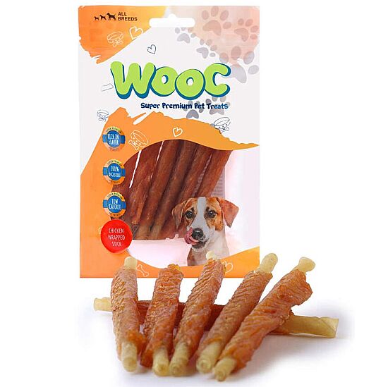 Wooc Chicken Rawhide Stick Tavuk Etli Köpek Ödülü 80 Gr x 2 Adet - 2.si %50 İndirimli - 4