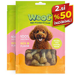 Wooc Chicken Tavuklu Mini Kemik Köpek Ödülü 75 Gr x 2 Adet - 2.si %50 İndirimli - Wooc