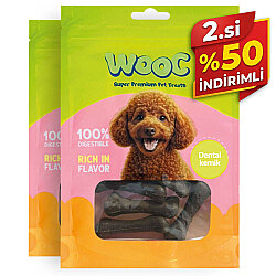 Wooc Dental Tavuk Etli Kemik Köpek Ödülü 75 Gr x 2 Adet - 2.si %50 İndirimli - Wooc