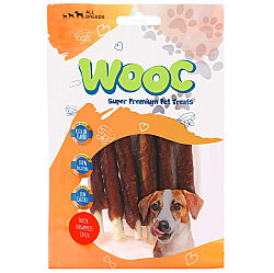 Wooc Duck Bleached Rawhide Stick Ördek Etli Köpek Ödülü 80 Gr - Wooc