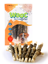 Wooc Fish Skin Bleached Rawhide Stick Balık Sargılı Köpek Ödülü 80 Gr - Thumbnail