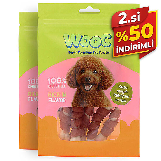 Wooc Lamb Starch Bone Kemik Sargı Köpek Ödülü 80 Gr x 2 Adet - 2.si %50 İndirimli - 1