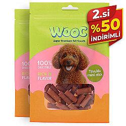 Wooc Mini Chicken Stick Tavuk Etli Köpek Ödülü 80 Gr x 2 Adet - 2.si %50 İndirimli - Wooc
