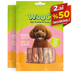Wooc Ördek ve Morina Balıklı Munchy Köpek Ödülü 75 Gr x 2 Adet - 2.si %50 İndirimli - Wooc