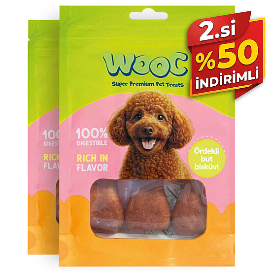 Wooc Ördekli But Bisküvi Köpek Ödülü 75 Gr x 2 Adet - 2.si %50 İndirimli - 1