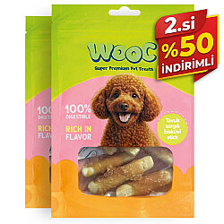 Wooc Tavuk Sargılı Bisküvi Stick Köpek Ödülü 75 Gr x 2 Adet - 2.si %50 İndirimli - Wooc