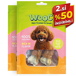 Wooc Tavuk Sargılı Mini Kemik Köpek Ödülü 75 Gr x 2 Adet - 2.si %50 İndirimli - Wooc
