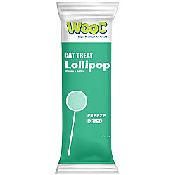 Wooc Tavuk ve Arpa Aromalı Dondurularak Kurutulmuş Kedi Ödülü Lolipop 1.4 Gr - Wooc