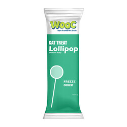 Wooc - Wooc Tavuk ve Arpa Aromalı Dondurularak Kurutulmuş Kedi Ödülü Lolipop 1.4 Gr