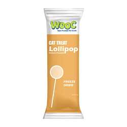 Wooc - Wooc Tavuk ve Balkabak Aromalı Dondurularak Kurutulmuş Kedi Ödülü Lolipop 1.4 Gr