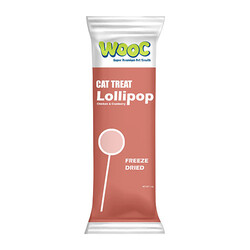 Wooc - Wooc Tavuk ve Kızılcık Aromalı Dondurularak Kurutulmuş Kedi Ödülü Lolipop 1.4 Gr