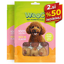 Wooc Tavuk ve Ördekli Beyti Sarma Köpek Ödülü 75 Gr x 2 Adet - 2.si %50 İndirimli - Wooc