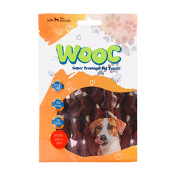 Wooc - Wooc Tavuk,Ciğer ve Ördek Etli Stick Burgu Köpek Ödülü 80 Gr