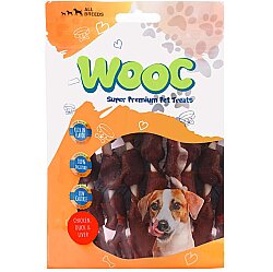 Wooc Tavuk,Ciğer ve Ördek Etli Stick Burgu Köpek Ödülü 80 Gr - Wooc