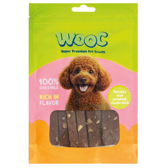 Wooc Tavuklu Mor Patatesli ve Muzlu Köpek Ödülü 75 Gr x 2 Adet - 2.si %50 İndirimli - 2