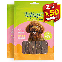 Wooc Tavuklu Mor Patatesli ve Muzlu Köpek Ödülü 75 Gr x 2 Adet - 2.si %50 İndirimli - Wooc