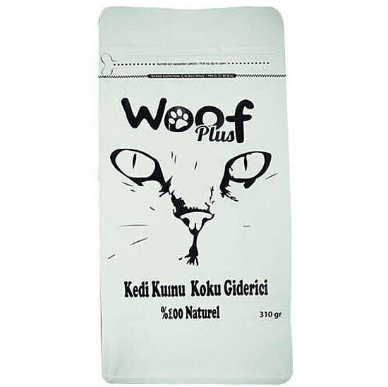 Woof Plus Naturel Aktif Karbon Kedi Kumu Koku Giderici 310 Gr - 1
