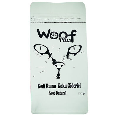 Woof Plus Naturel Aktif Karbon Kedi Kumu Koku Giderici 310 Gr