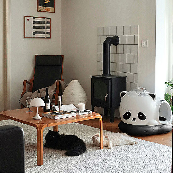 WooHuloo Pro Otomatik Kedi Tuvaleti - Panda - 2