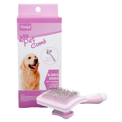 Yingte Sustalı Tel Uç Tarak Pembe 15 x 7,5 Cm - Thumbnail