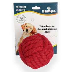Zampa 3235 Örgü Top Köpek Oyuncağı 6,5 Cm - Zampa