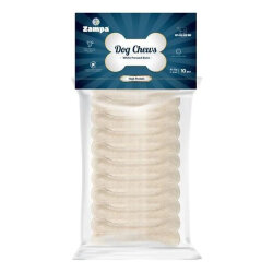 Zampa Beyaz Press Kemik Köpek Ödülü 10lu 10-12 Gr - Zampa