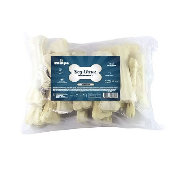 Zampa Beyaz Press Kemik Köpek Ödülü 20li 50-55 Gr - 1