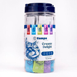 Zampa - Zampa Creamy Delight Kedi Krema Ödül Maması 30 lu Paket (16 gr x 30 Adet)