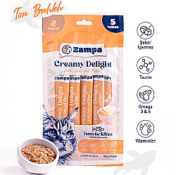 Zampa Creamy Delight Ton Balıklı Yavru Kedi Krema Ödül Maması 16 Gr x 5 Adet - Zampa