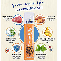 Zampa Creamy Delight Ton Balıklı Yavru Kedi Krema Ödül Maması 16 Gr x 5 Adet - 2