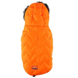 Zampa Köpek Space Kapüşonlu Montu Turuncu - 2XS - Zampa