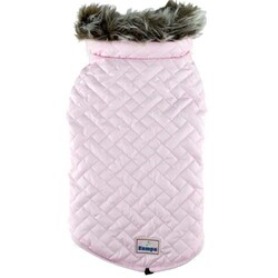 Zampa Köpek Supreme Yakalı Kürklü Montu Pembe - XS - Zampa