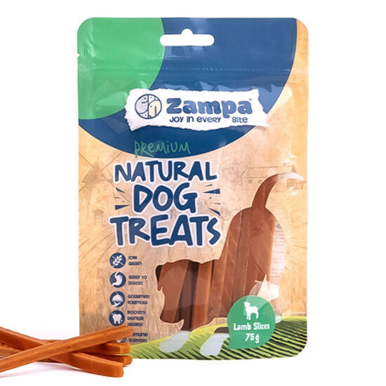 Zampa Kuzu Etli Dilimler Köpek Ödülü 75 Gr - 1