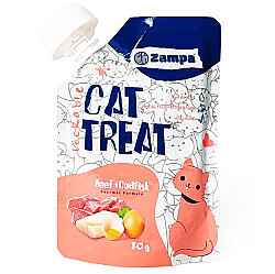 Zampa Puding Dana Etli ve Morina Balıklı Kedi Ödülü 80 Gr - Zampa