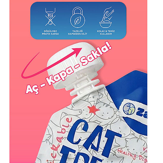 Zampa Puding Dana Etli ve Morina Balıklı Kedi Ödülü 80 Gr - 4