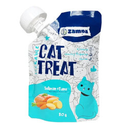 Zampa Puding Somon ve Ton Balıklı Kedi Ödülü 80 Gr - Zampa