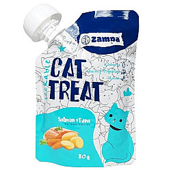 Zampa Puding Somon ve Ton Balıklı Kedi Ödülü 80 Gr - Zampa