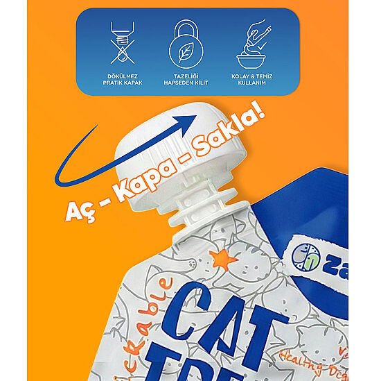 Zampa Puding Tavuk Etli ve Karidesli Kedi Ödülü 80 Gr - 5