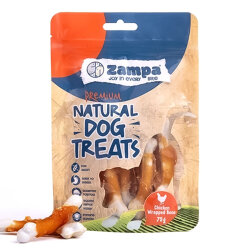 Zampa Tavuklu Sargılı Köpek Ödülü 75 Gr - Zampa