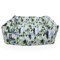 Zampa ZY4249 Lüx Kamuflaj Yatak Mavi Yeşil - XSmall ( 45 x 55 Cm ) - Zampa