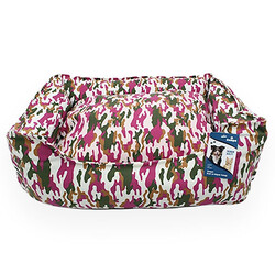 Zampa ZY4324 Lüx Kamuflaj Yatak Pembe Kahverengi - XSmall ( 45 x 55 cm ) - Zampa