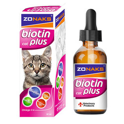 Zonaks - Zonaks Biotin Plus Tüy Sağlığı Kedi Biotin Çinko Takviyesi 50 ML