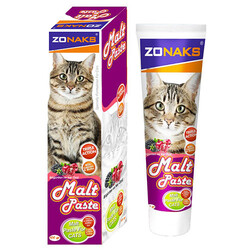 Zonaks - Zonaks Malte Paste Böğürtlen ve Narlı Tüy Yumağı Kontrol Kedi Macunu 100 Gr