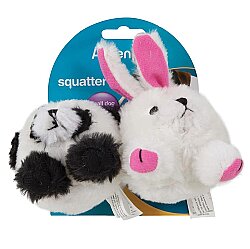Zoobilee Squatters 2li Peluş Sesli Köpek Oyuncağı (Tavşan/Panda) - Zoobilee