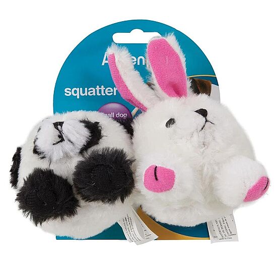 Zoobilee Squatters 2li Peluş Sesli Köpek Oyuncağı (Tavşan/Panda) - 1