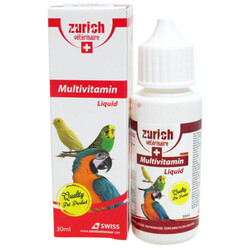 Zurich Multivitamin Liquid Kuş Besin Takviyesi 30 ML - Zurich