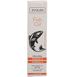 Zvolen Fish Oil Omega 3-6 Kedi ve Köpekler için Balık Yağı 200 ML - Zvolen