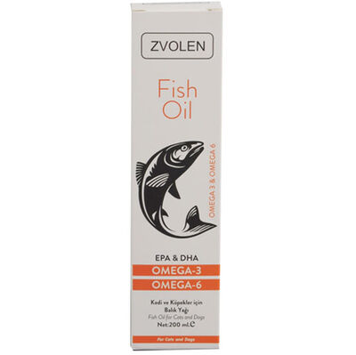 Zvolen Fish Oil Omega 3-6 Kedi ve Köpekler için Balık Yağı 200 ML